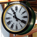 Zegar dworcowy - Wrocaw - Dworzec Brochw - Perony